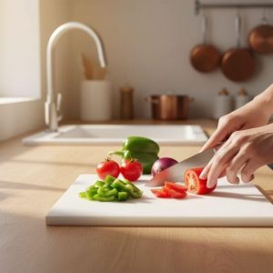 Large Plastic Cutting Board, 11×14