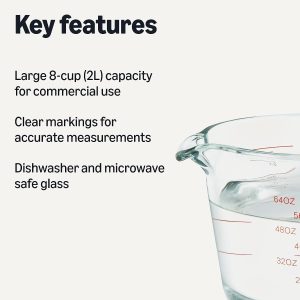 Large Glass Measuring Cup, 8 Cup