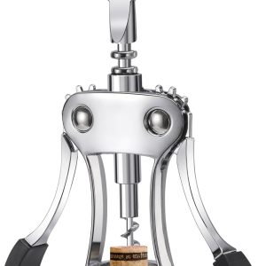 Heavy-Duty Wing Corkscrew, Silver