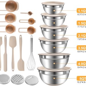 20-Piece Mixing Bowls with Lids Set