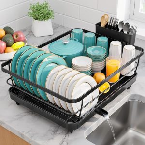 Black Steel Dish Drying Rack