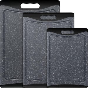 Plastic Cutting Board Set, 3-Pack