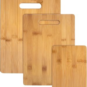 3-Piece Reversible Bamboo Cutting Board Set